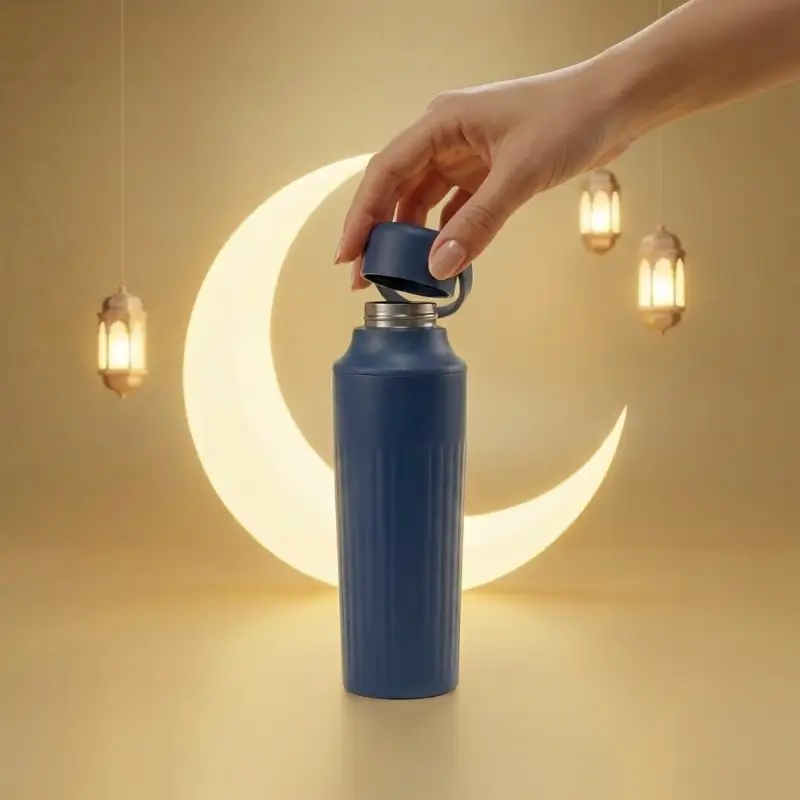 Matte Textured Double-Wall Stainless Steel Vacuum Bottle – 500 ml