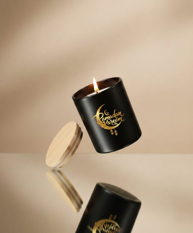 Vanilla Candle with Bamboo Lid