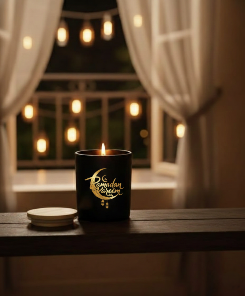 Vanilla Candle with Bamboo Lid