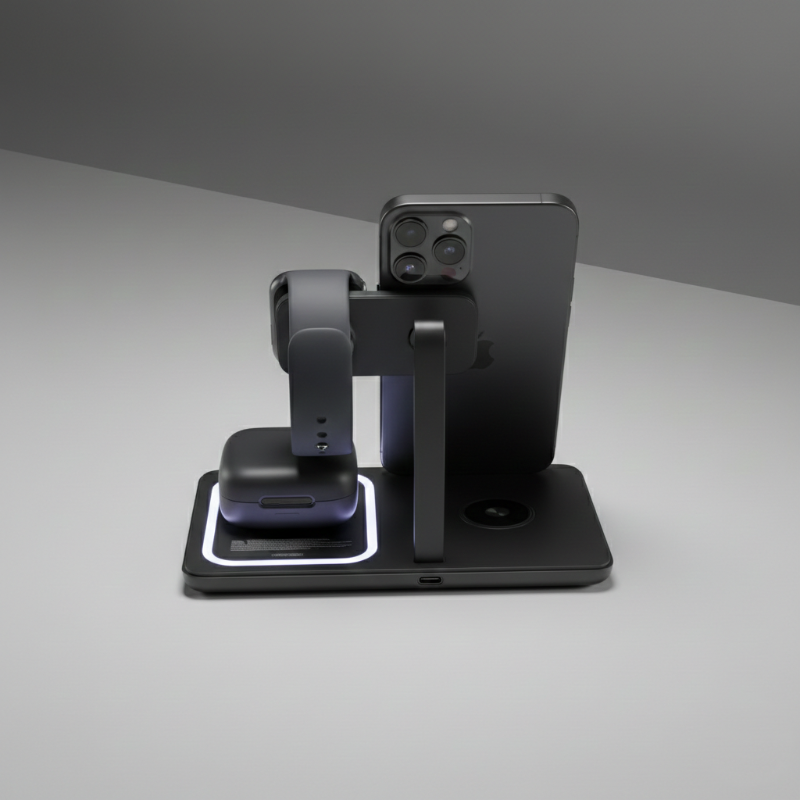Foldable LightUp 3-in-1 Wireless Charging Station