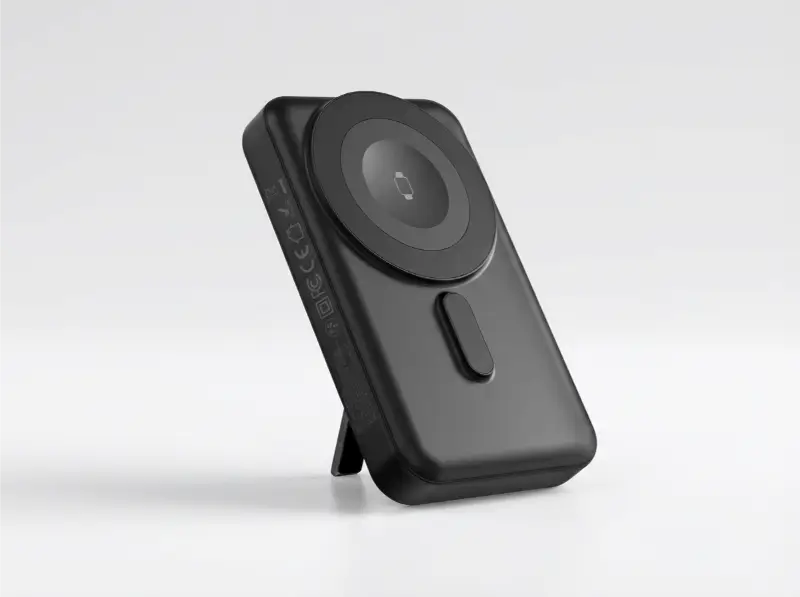 10000mAh Mag Wireless Powerbank with Inbuilt Cables