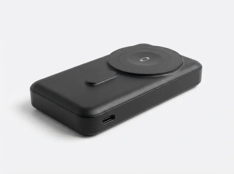 10000mAh Mag Wireless Powerbank with Inbuilt Cables