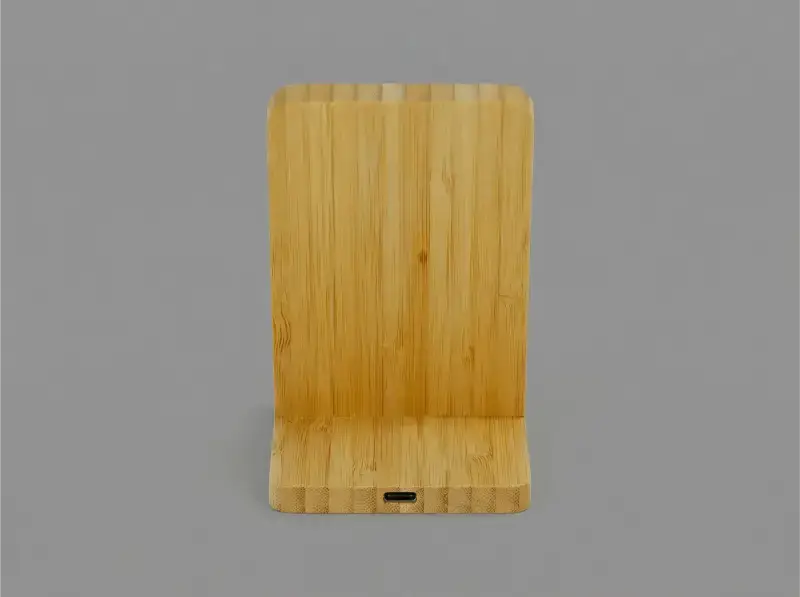 15W Eco-Friendly Bamboo Wireless Charger Stand