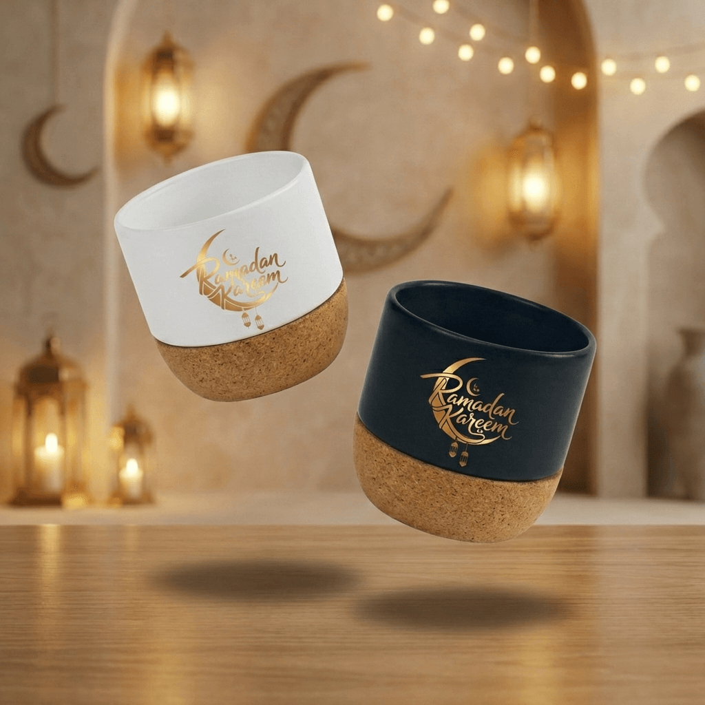 Ceramic Tea Cup with Cork Base
