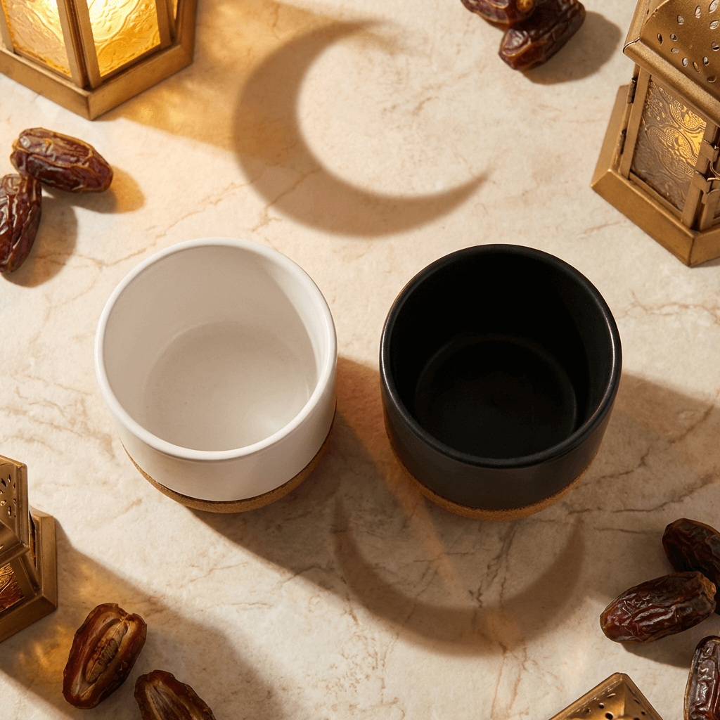 Ceramic Tea Cup with Cork Base