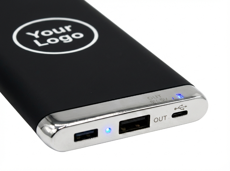 Slim Powerbank With Lightup Logo In UAE