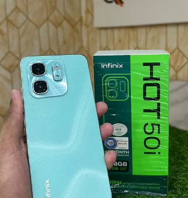 Infinix Hot 50i 6gb Ram 128gb Storage With Box & Charger