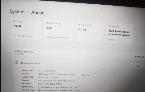 DELL 12th-GEN Ryzen 5 120Hz 4K Display 4GB dedicated AMD Graphic CARD