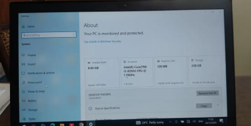 Lenovo T480 Touch Screen | i5 8th Gen | 8GB RAM | 256GB SSD