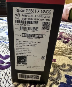 MSI Raider GE68 Gaming intel i9-14900HX,32gb,1tb Nidia rtx4070 laptop