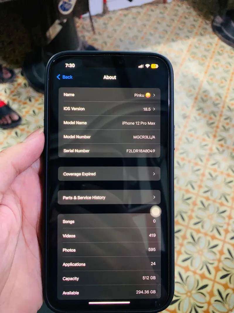 Iphone 12 pro max 512 pta approved