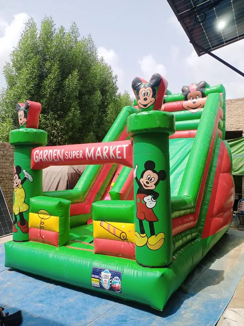Jumping castle / token rides / slides / jhuly / games / park ride / ki