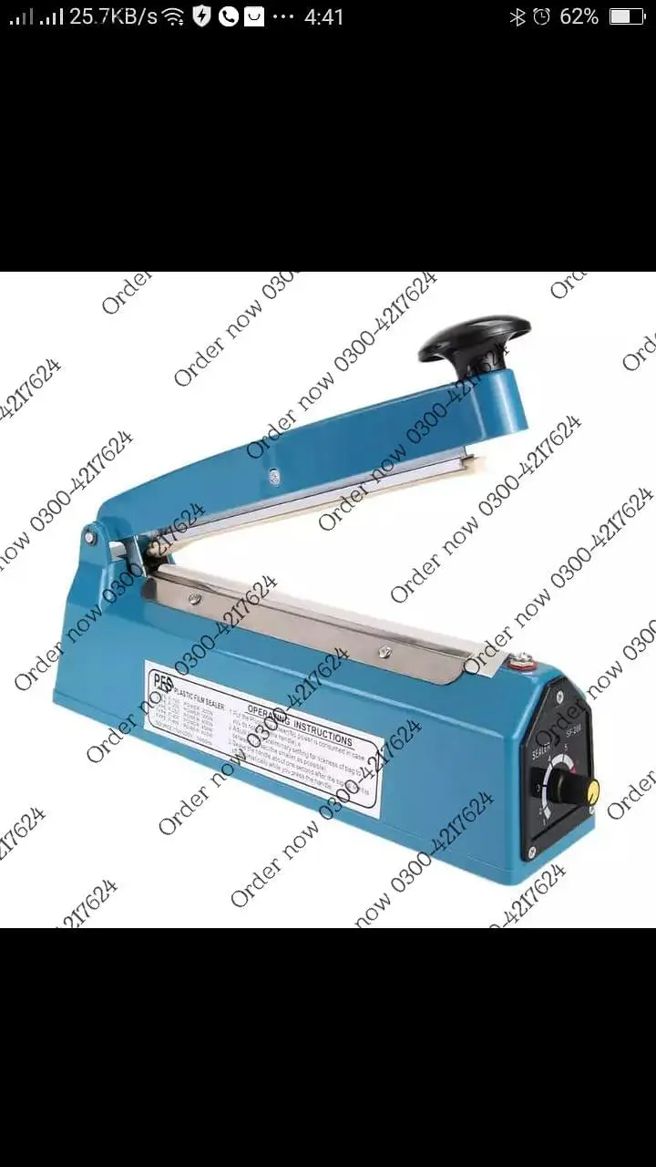 8" hand Impulse 220v sports Sealer equipment sealing machine