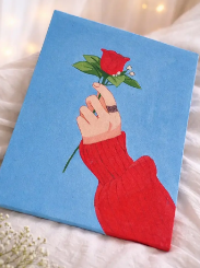 Handmade Painting Abstract painting Figurative Art wall decor