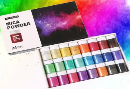 Art Nation Mica Powder 10g x 24 colours For Resin Epoxy