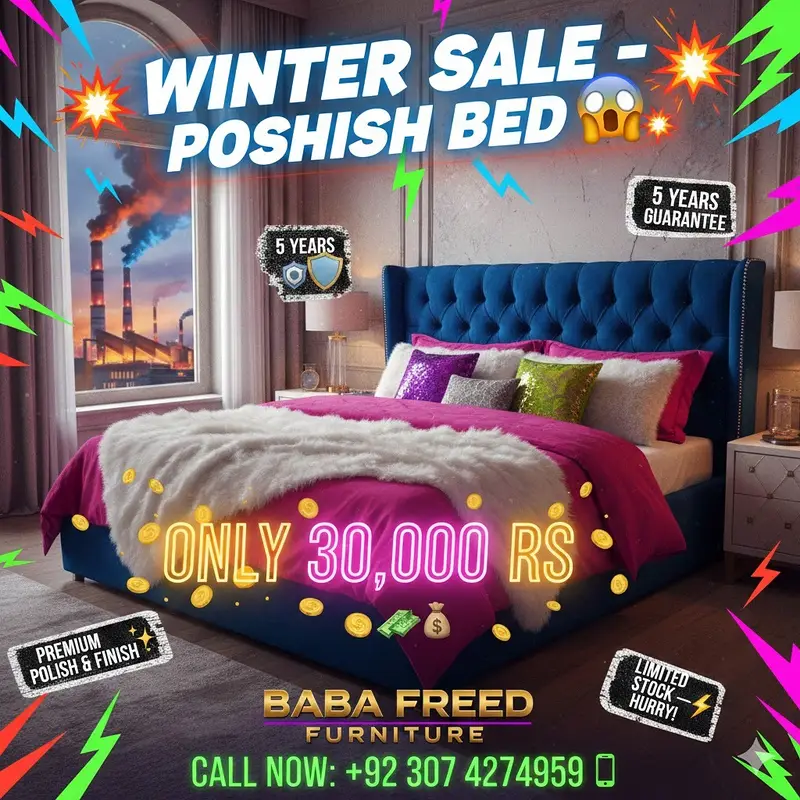 bed / bed set / king size bed / double bed / poshish bed / furniture