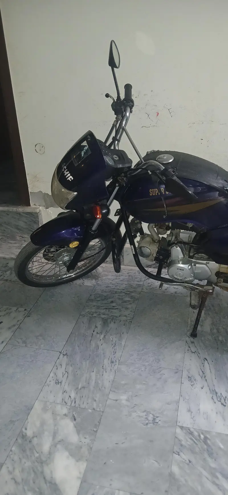 Super Star 100cc Self Start (Blue--Sports Look)
