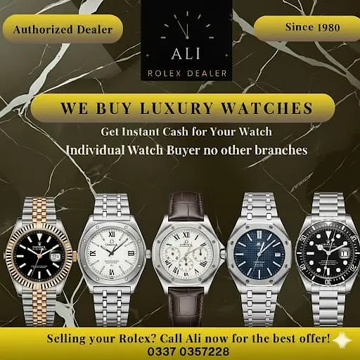 Rolex Buyer - Omega Cartier Breitling Piaget Tudor Ulysse Nardin IWC