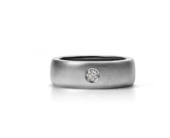 Zanvari silver ring for men