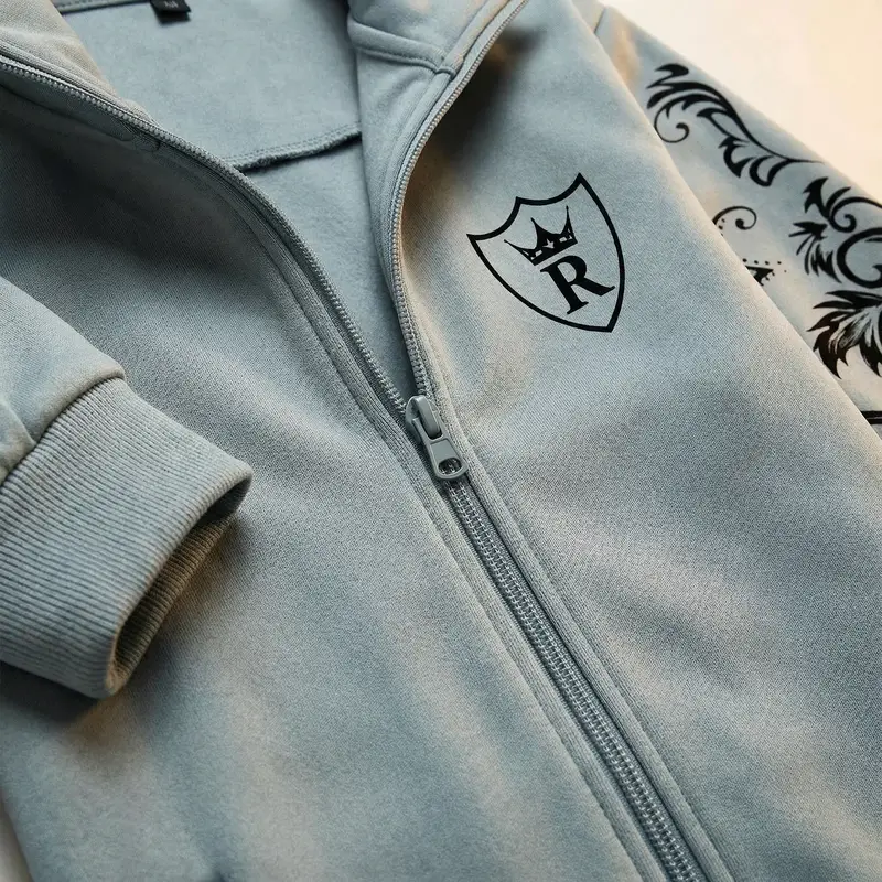 2 Pcs Men’s Fleece Zipper Track Suit