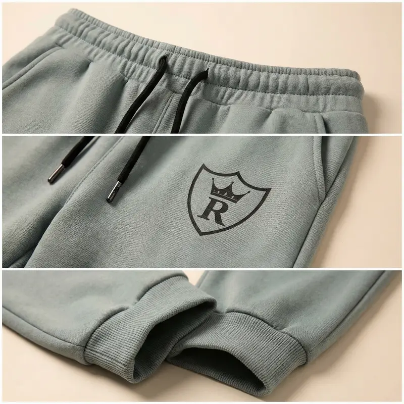 2 Pcs Men’s Fleece Zipper Track Suit