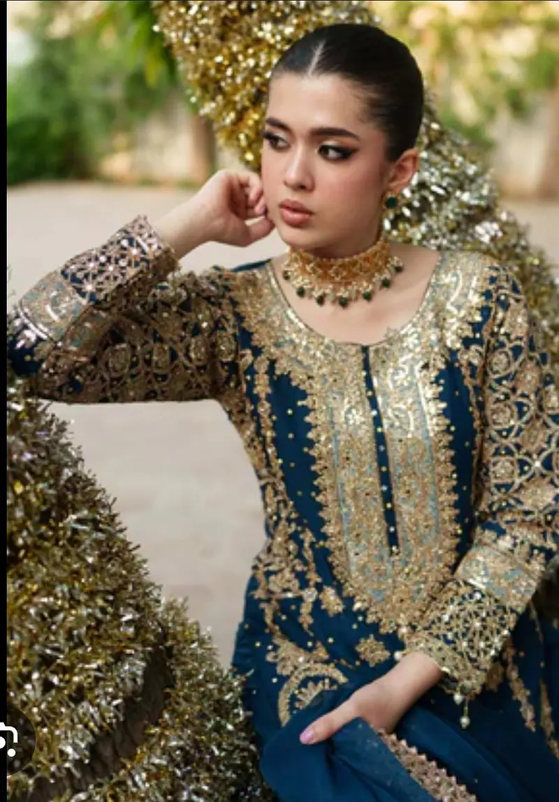 luxury branded formal dress| heavy embroidery| wedding dress