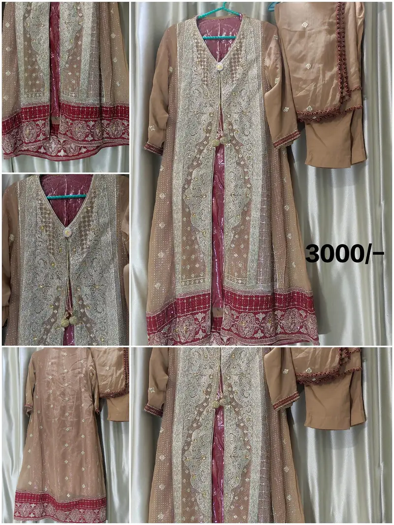 Stitched Piece Fancy Embroidered Chiffon Suit for ladies