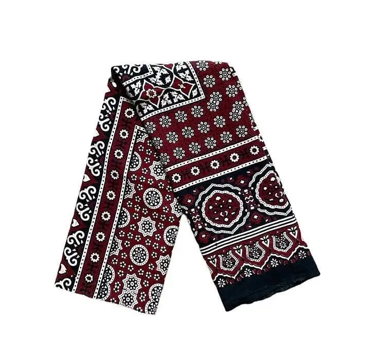 ZABEE’S COLLECTION – Mehroon, Lawn & Multani Ajrak 3-Pieces Unstitched