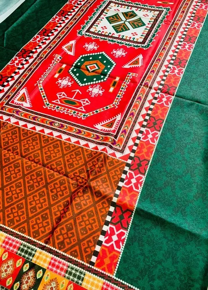 1 pic women’s unstitched Swiss lawn printed shirt