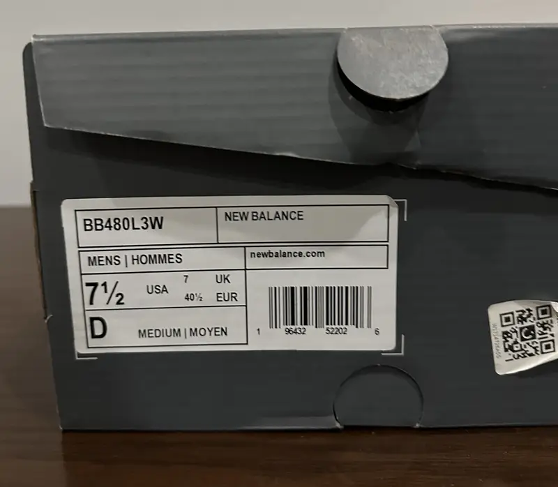 New Balance BB480L3W Original Branded Sneakers