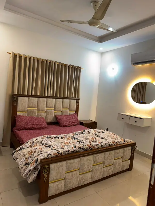 Fully Furnished 3 Bedroom Drawing Dining Luxury Villa On Per Day Rent 13 Thousand is Available In Ali Block Bharia Town Karachi