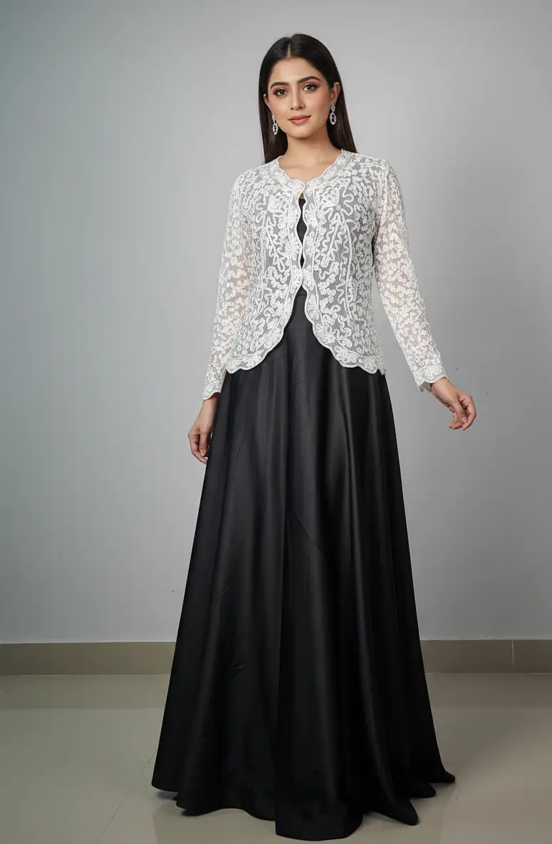 Silk Skirt & Net Shirt for Women | Party Wear | Karachi
