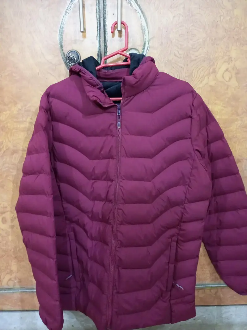 Mehroon Color Puffer Jacket