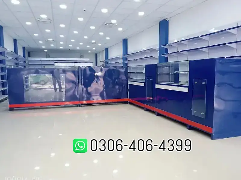 Super store racks/ wall rack/ Gondola Rack/ Cash Counter/ Trolleys