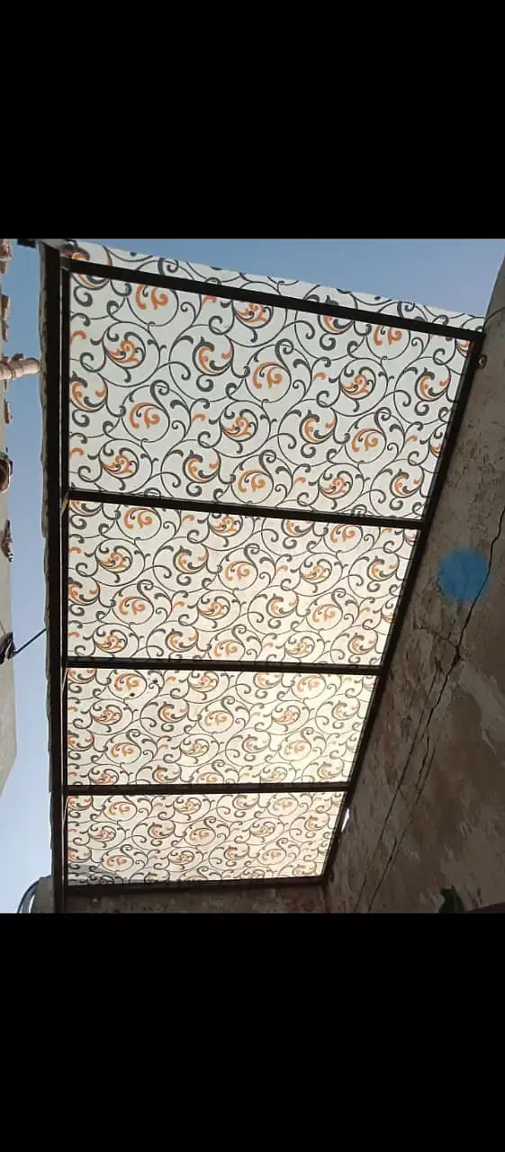 fiber sheet works/fiber glass sheds/car parking shed/Fiberglass conopy