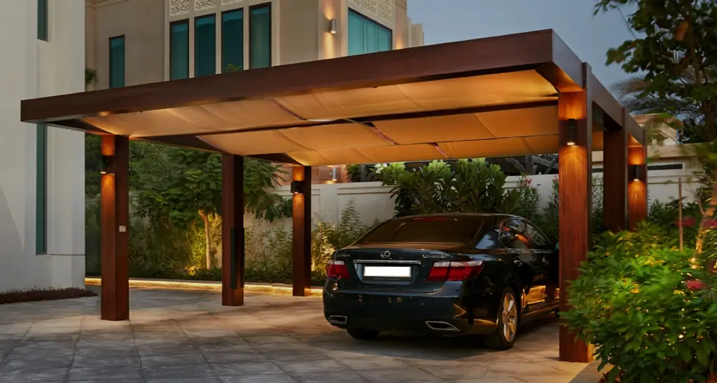Car parking shade | Tensile shed | Upvc sheds | Car porch | Wall moun
