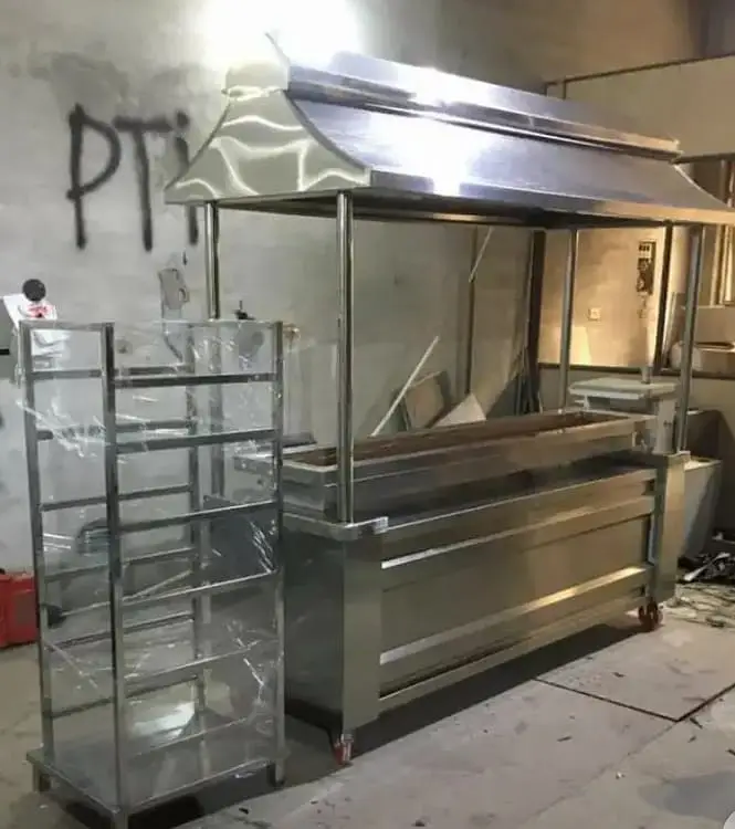 Food display & Food Counter - Food Cart - Cafe counter - Fryer