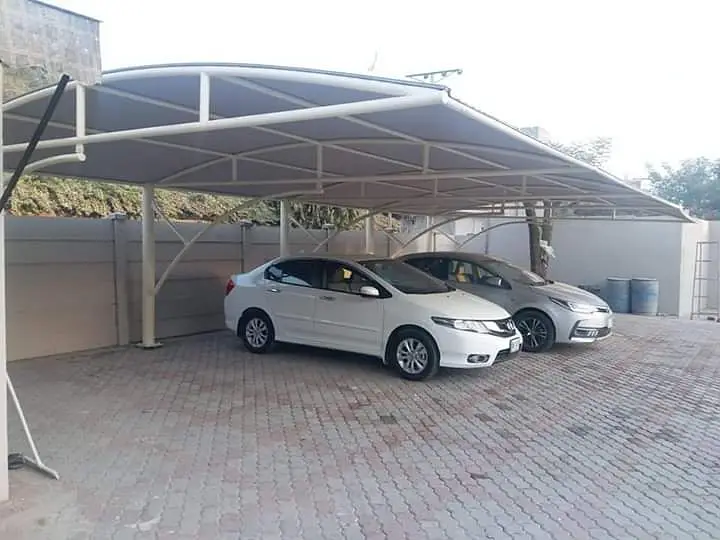 Tensile Car parking shade - Pvc shade - Folding shade - Cafe roofs