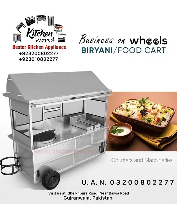 FOOD CART | FRIES CART | FRYER HOTPLATE CART | WHEEL CART | RAP-CART