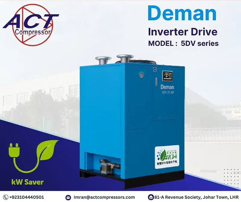 Screw Air Compressor (Deman) Only Industrail Compressors