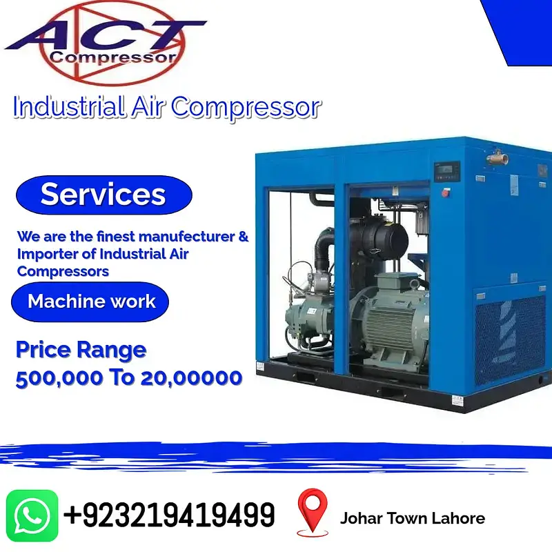 Screw Air Compressor (Deman) Only Industrail Compressors