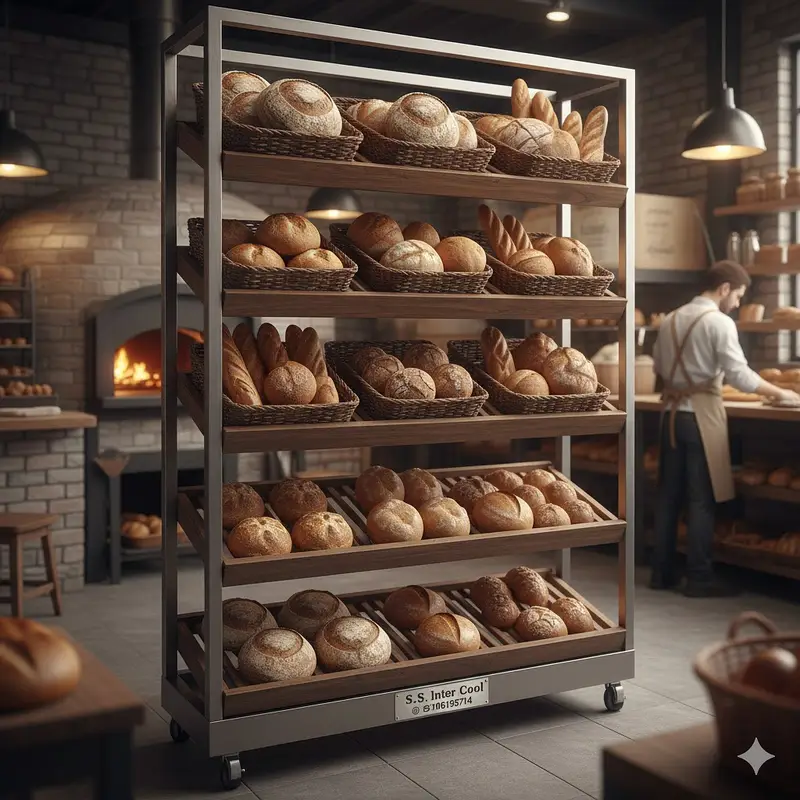 New Design Cake Display Showcase | Modern Pastry Counter Manufacturer