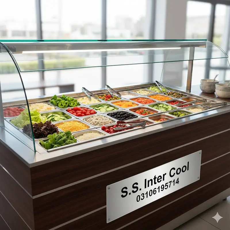 New Design Cake Display Showcase | Modern Pastry Counter Manufacturer