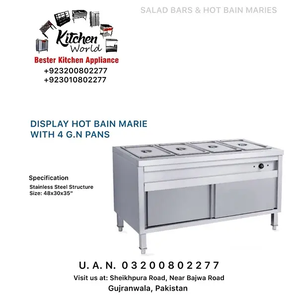 STEAMER COUNTER | BANE MARIE COUNTER | MESS COUNTER | SALAD COUNTER