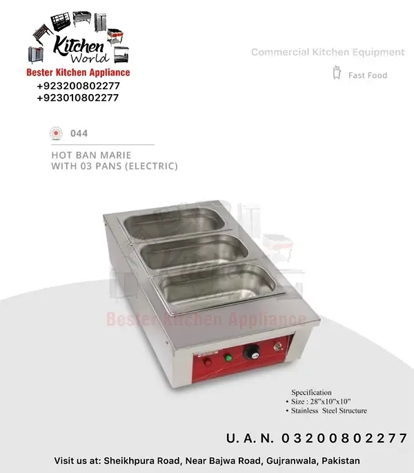 STEAMER COUNTER | BANE MARIE COUNTER | MESS COUNTER | SALAD COUNTER