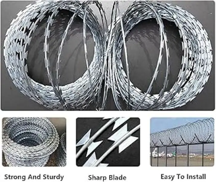 Hesco Bags - Razor wire - Barbed wire - Powder coating wire - Weld