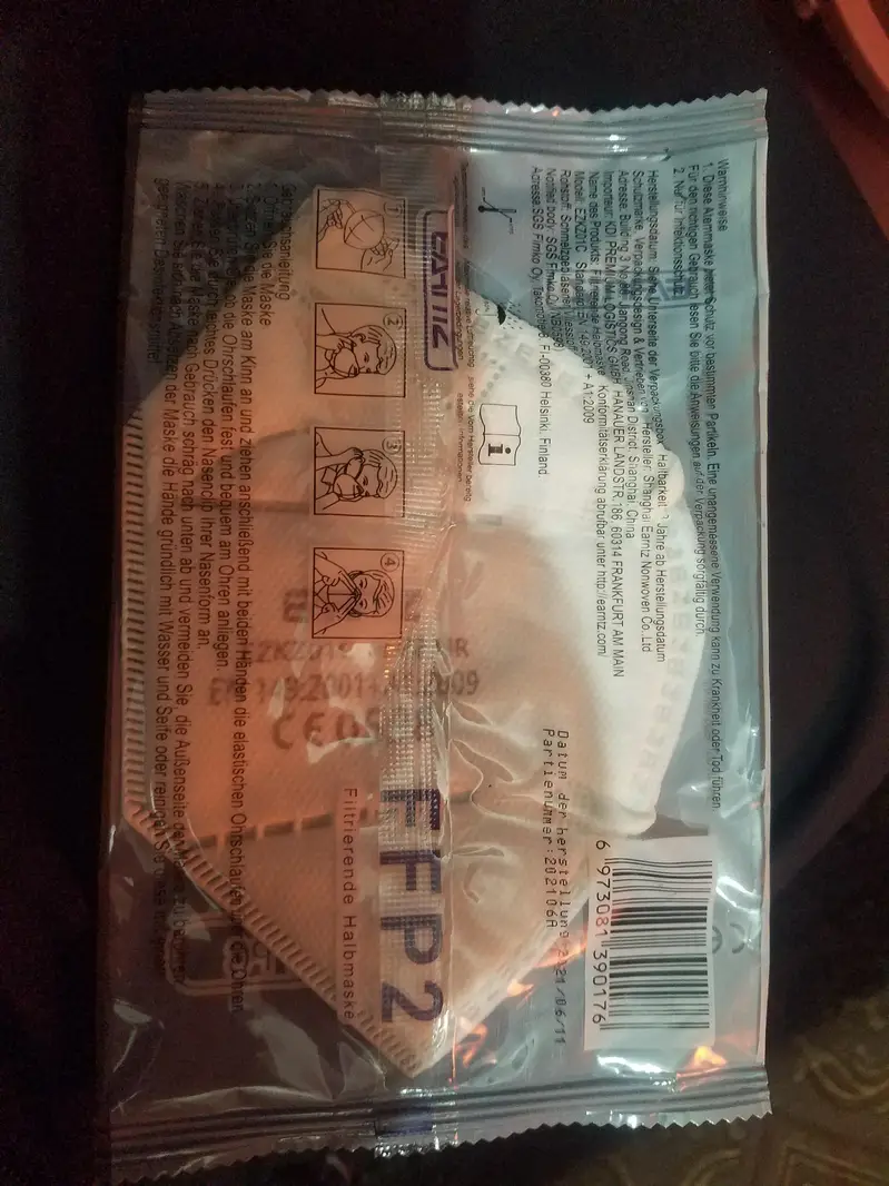 kn 95 mask FFp2 (Finland)