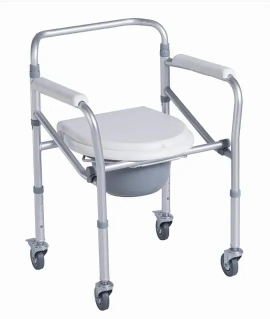 Walker With Wheels – Commode / Shower chair For Home & Patient Use