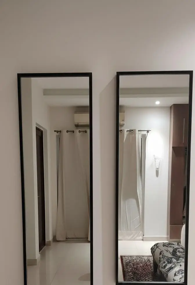 King Size bed//BedRoom Set With 2 Side + Mirrors // Solid iron Bed