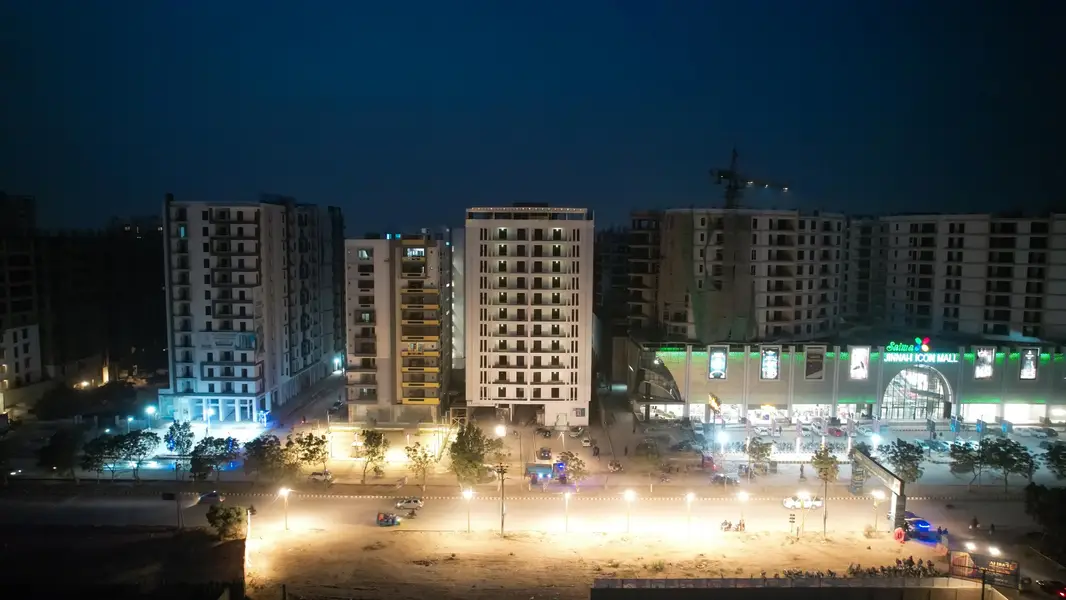 On Booking Fariha Enclave 2 Or 3 Bed DD Flat Opposite Saima Jinnah Icon Mall